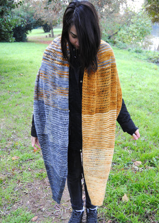 Moon cloud shawl set "Lallybroch" taille Large - Artemis High Twist